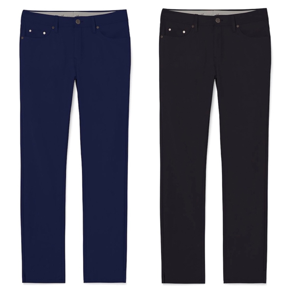 J. HILBURN Bundle-of-2 Wool/Cashmere Slim Straight Leg Pants